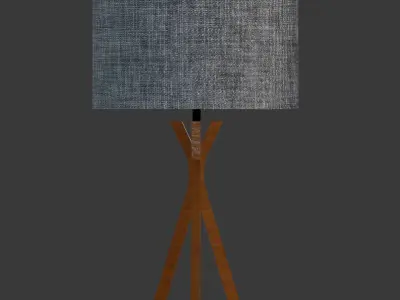  Imbuia Table Lamp 1004M Low-poly 3D model