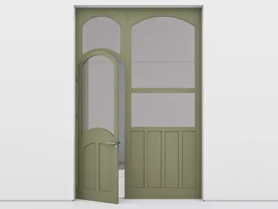 Aluminium door 355 3D model