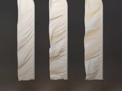 Flagstaff I feather flags - feather flags 3D model