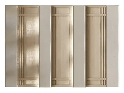 Wall panel wood gypsum 3 3D model