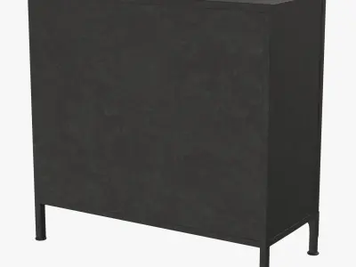 Yanna Industrial Loft Rectangular 2 Door Sideboard 3D model