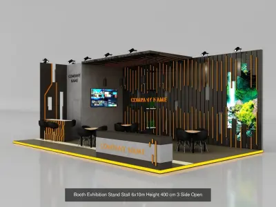 10 Exhibition Stand Stall Booth 3D model 3D Model Collection 3D Model Pack 2