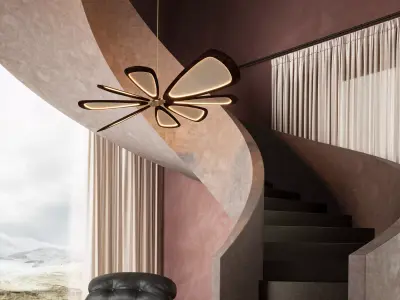 Wartel Pagaie Pendant Lamp 3D model