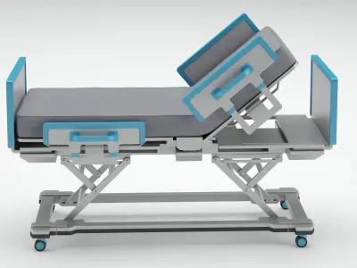 Medical Rehabilitation Training Bed 3D model