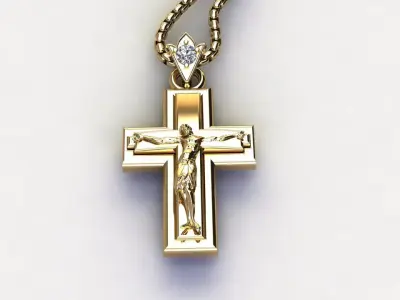 Jesus Christ Pendant  3D print model