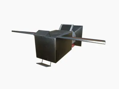 Satellite E04 Steel Red - SciFi Space Design Low-poly 3D model