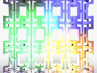 Stage Decor 26 Modular Wall Column 3D model