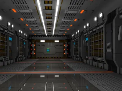 Sci Fi Interior  3D model