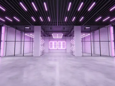 Neon Urban Room 2 3D model