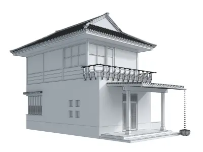 TRADITIONAL PIECES - OLD HOUSE 3D model