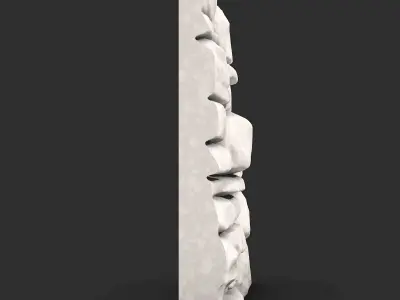 Layered Schist Rock Scene Prop 3D print model purchase