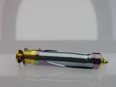 Palpatine Lightsaber Low-poly 3D model