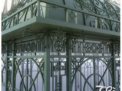 GREENHOUSE ornate gazebo 3D model