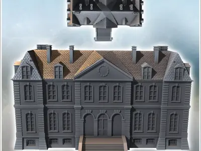 Maltot Castle Calvados Normandy France intact version 10 - World 3D print model