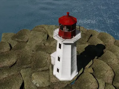 Peggys Cove Lighthouse 3D model