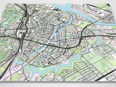  Cityscape Gdansk Poland 3D model