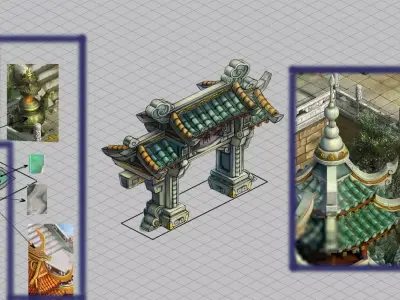 Gang - Decorative Altar 03 3D model
