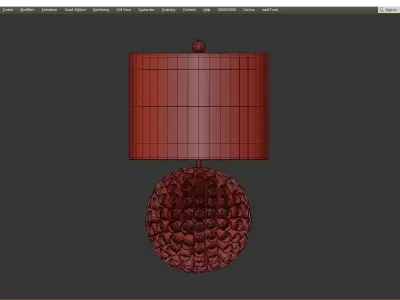  Anenome Small Table Low-poly 3D model