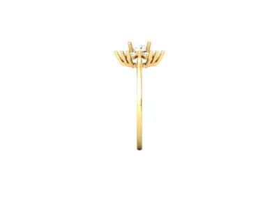 Women Ring  Render 3dm STL OBJ FBX Details 3D print model 23