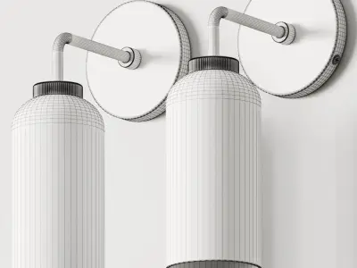Pottery Barn Walker Cylinder Single Sconce 3D model
