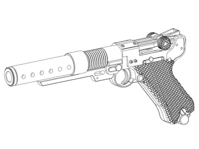StarWars Blaster A180 -3D print Fake for cosplay   3D print model
