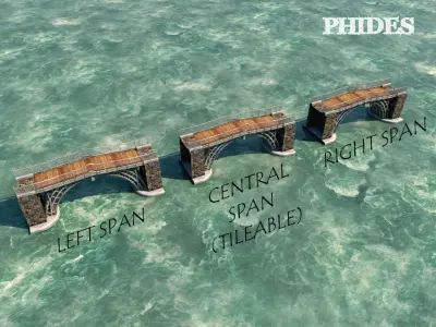 Iron bridge 1 3D model