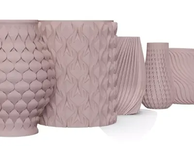 Faceted Geometric Vase 3D print model