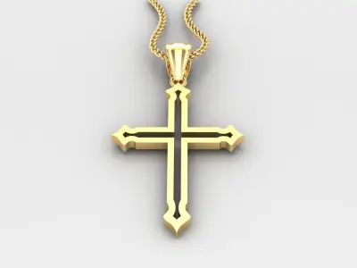 Cross Light Gold 4CP043 3DM STL 3D print model