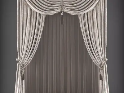 Curtain 3D model 304 Low-poly 3D model