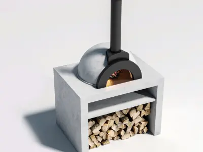 Pompeian BBQ 3D model