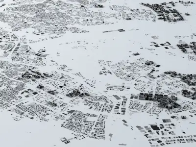 Singapore Streets and Buildings 3D model