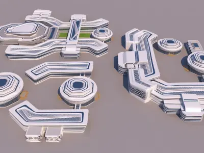 3 Models - Modern Buildings - Collection 3D Model Pack