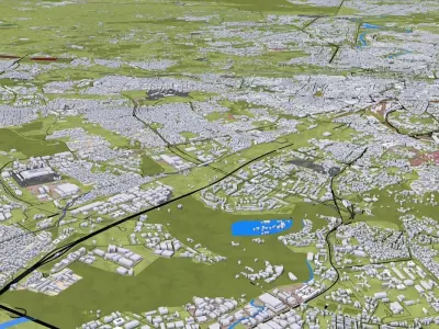 Rome City Italy Europe Low-poly 3D model