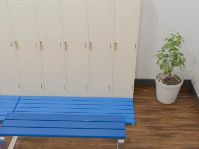 Locker room 3D model