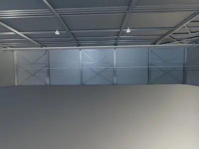 Warehouse hall 3D model