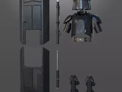 Riot Trooper Custom One12 Scale STL 3D print model