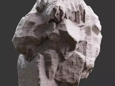 Stylized Realistic Highpoly Rock Bundle - CG And Games - 01 - 05 3D model