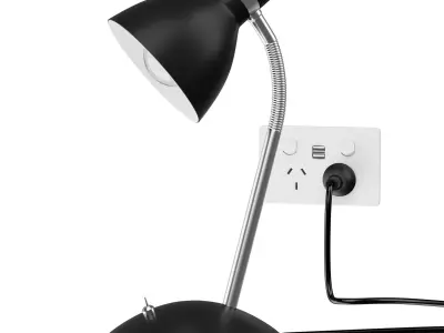 Lightings collection model desk lamp with gold base 3D Model Pack