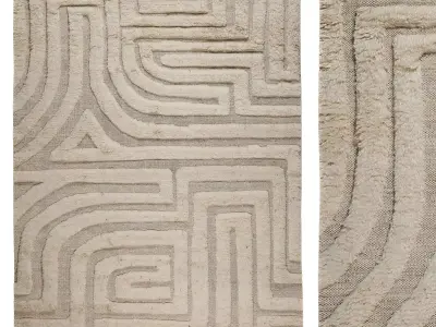 Folk Ivory RUG 3D model