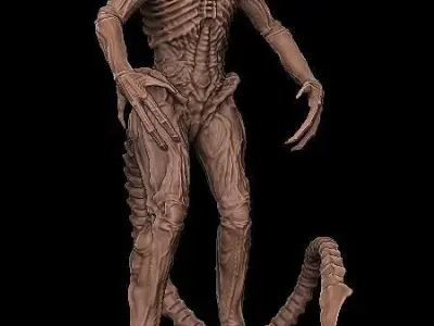 Alien 3 Tom statue 3D model