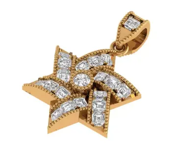 Star Pendant 3D print model get