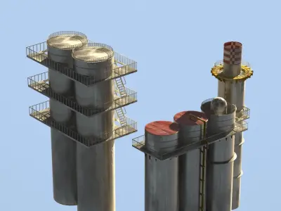 Industrial Models Snow 3D model