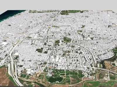 Cityscape Tel Aviv Israel   3D model