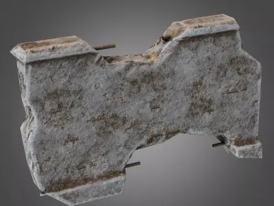 Wall 06 Pbr Low-poly 3D model