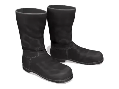 Sultan Flat Warrior Boots Low-poly 3D model