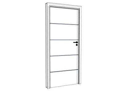 White wood door simple by Artrzcinski 3D model
