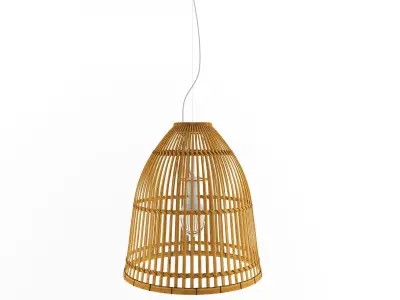 Lamp Rattan 5 3D model