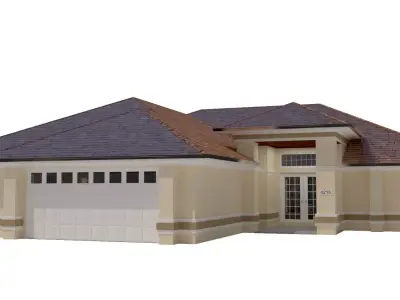 House-014 Low Poly 3D model