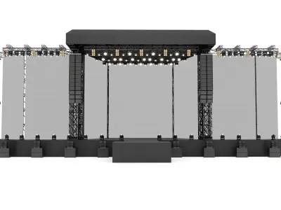 Concert and Festival  Stage Design 3D model
