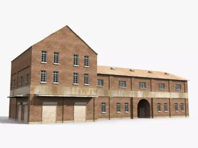 Factory x7 Low-poly 3D model purchase